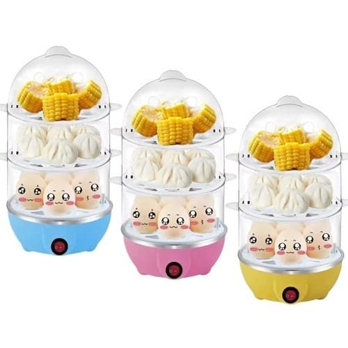 Cozedor De Ovos 110v Legumes 3 Andares Até 21 Ovos Cozimento A Vapor Cozedor Pronta Entrega