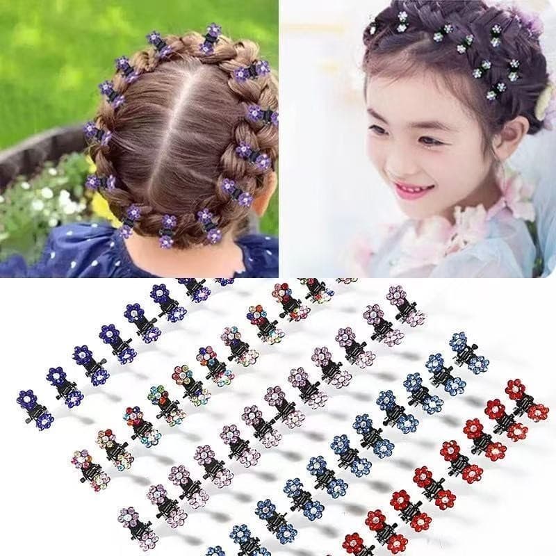 Kit 160 Mini Piranhas de Cabelo Com Strass – Presilhas Pequenas Antiderrapantes Para Mulheres/ Meninas e Penteados - WL