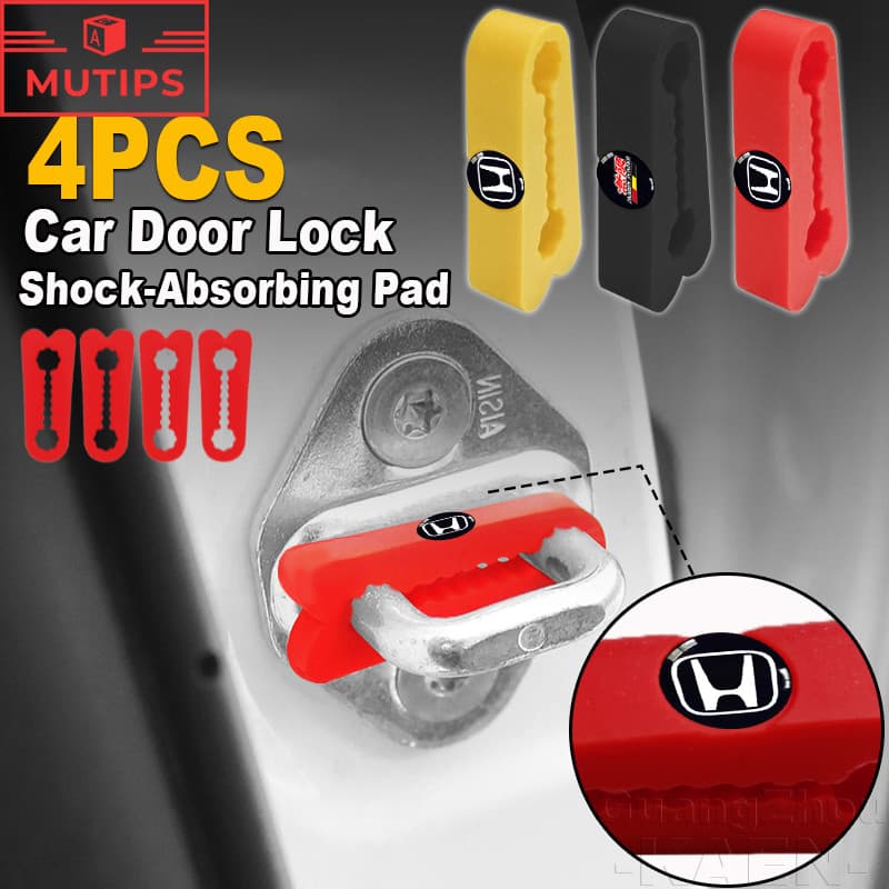 Almofada De Amortecedor Para Fechadura De Porta De Carro Honda Faixa De Silicone Protetora De Fivela Fit City Hatch Hrv 