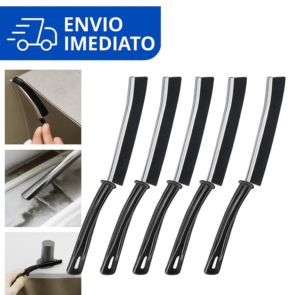 Escova de Limpeza Escovinha Limpa Canto Universal para Banheiro e Janelas Multifuncional