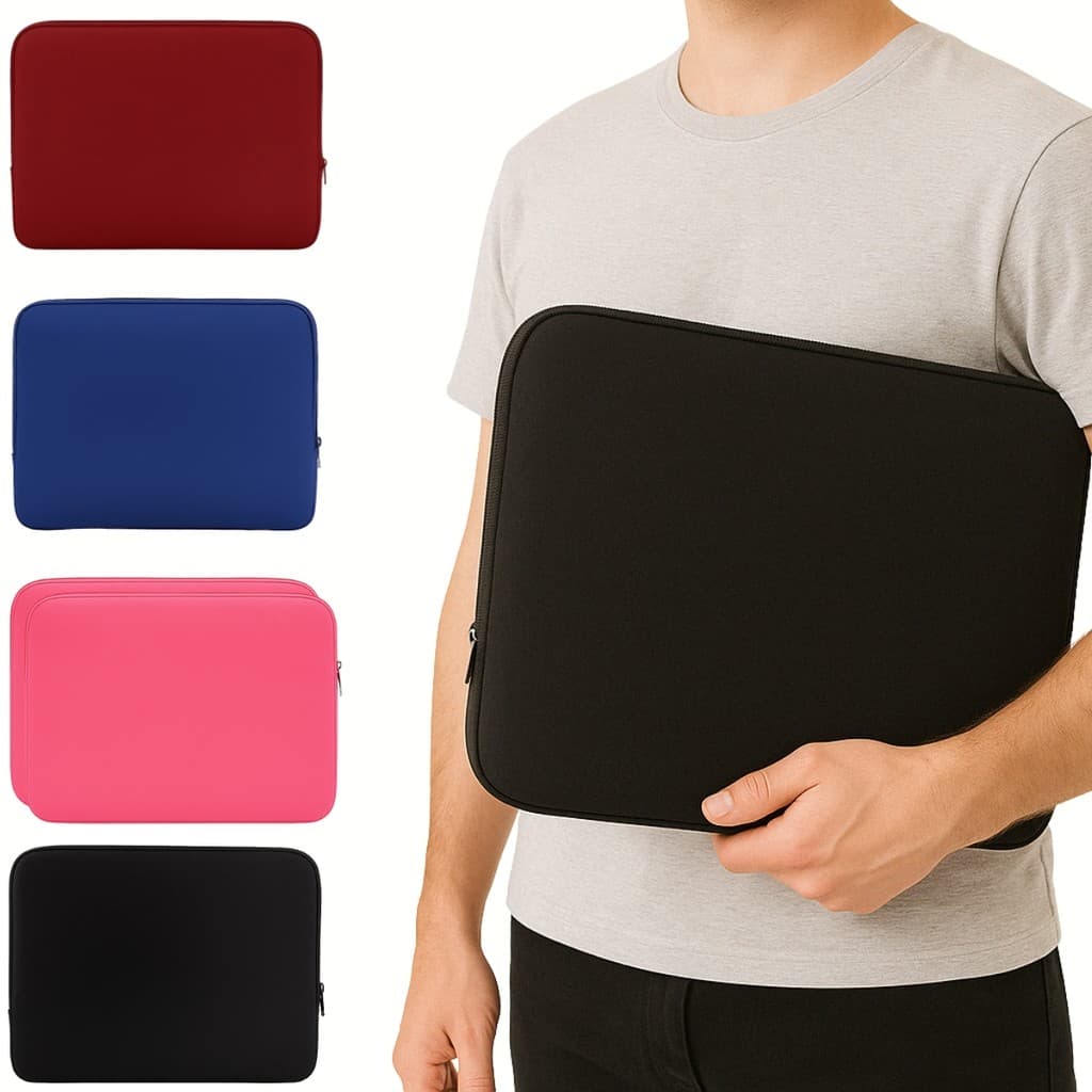 Case Capa de Notebook 15,6" Neoprene Resistência Contra Respingos de Água e Poeira Zíper de Metal