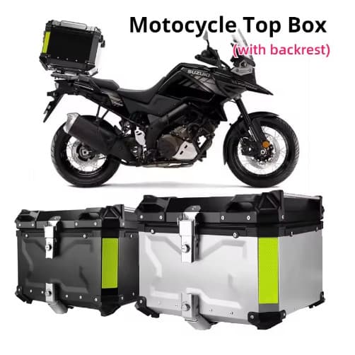 Baú Alumínio Moto Traseiro 45 Litros Top Case Caixas