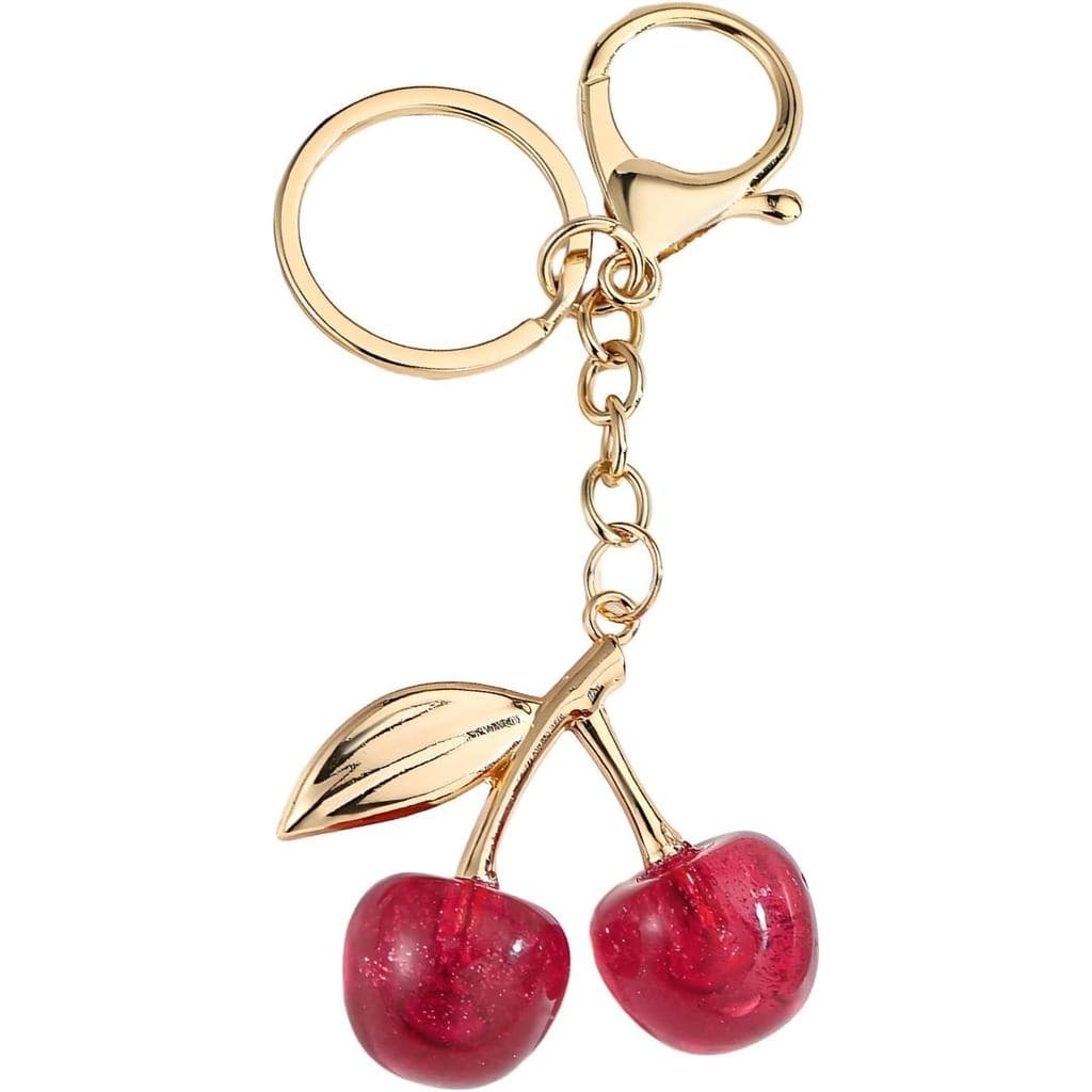 Kawaii Cereja Saco Encantos Bolsa Para Bolsas Bonito Chaveiro Acessórios Carro Presentes De Aniversário Mulher Mãe