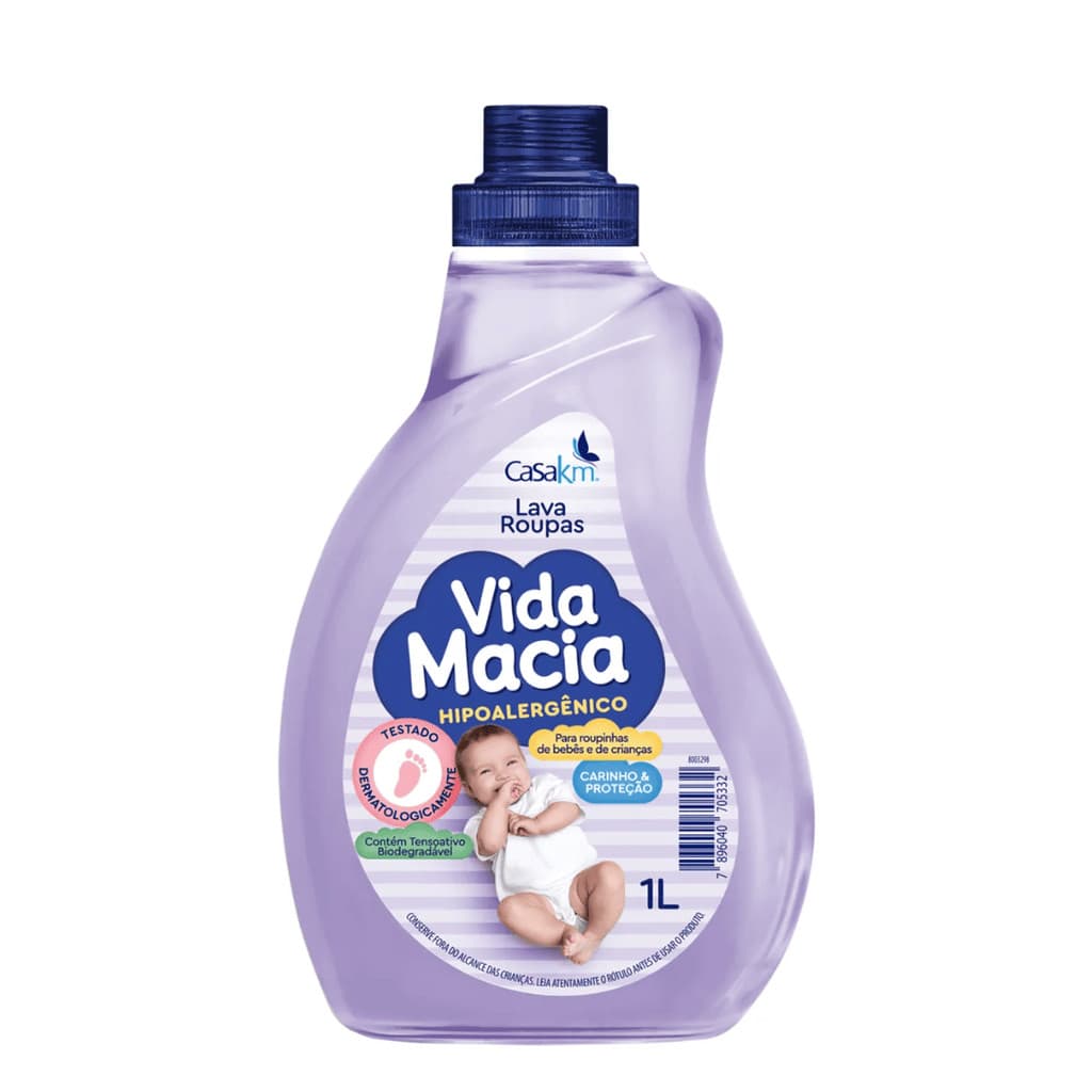 LAVA ROUPAS LIQ 1L VIDA MACIA