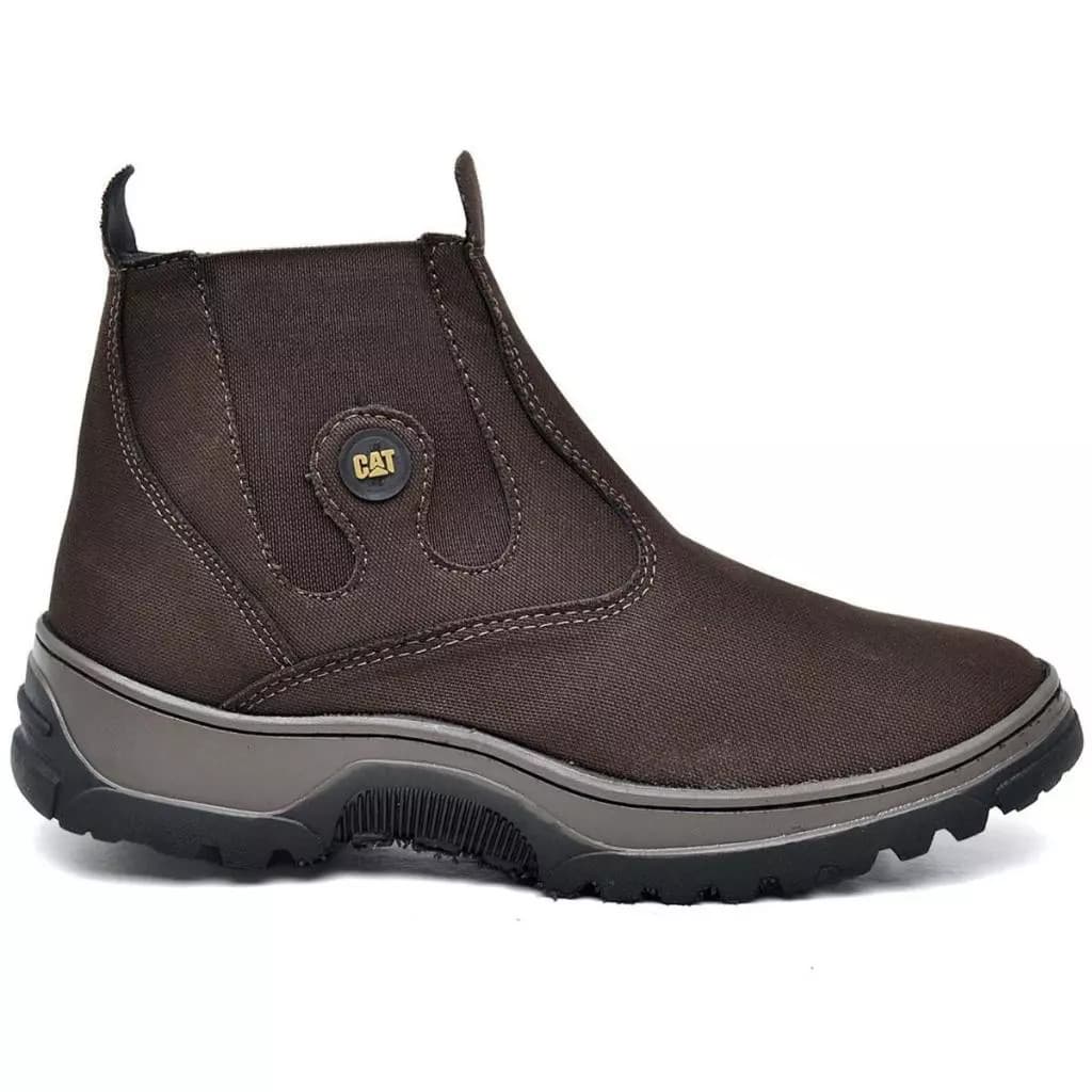 Botina Caterpillar Masculina Original Conforto Extremo Solado Tratorado Antiderrapante Uso Diário Trabalho Rural Urbana
