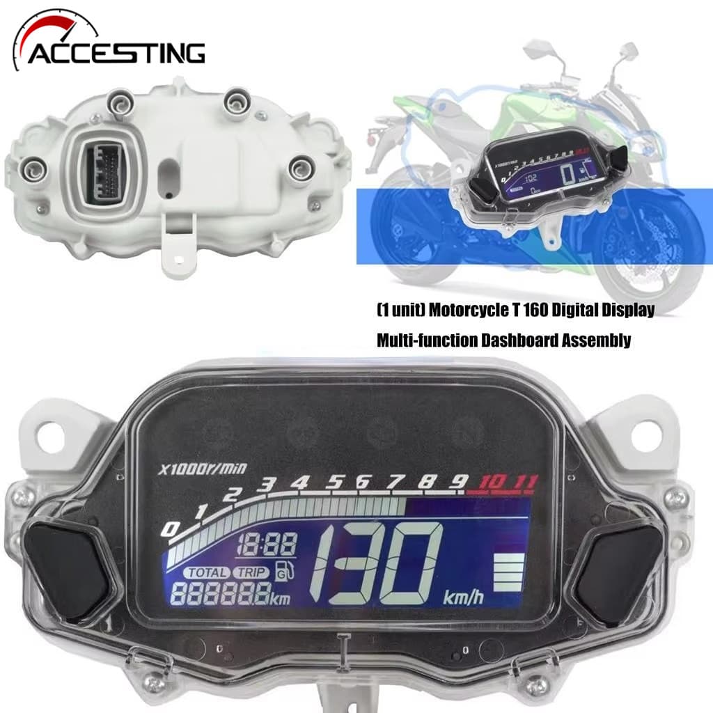 Velocímetro De Motocicleta Com Display Digital , Painel De Instrumentos LCD Multifuncional Para Honda Titan CG160 Ventil