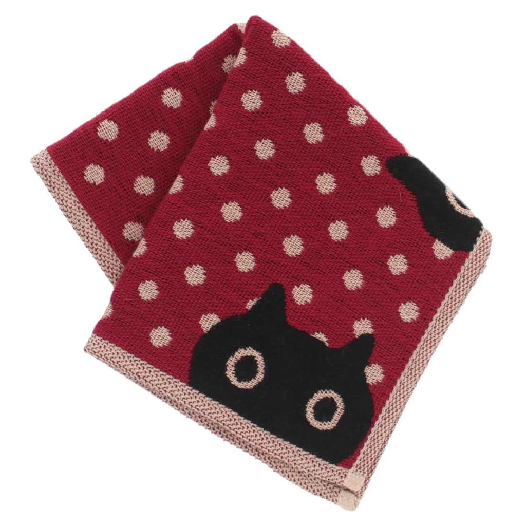 Atsuko Matano Toalha de gaze de três camadas (vermelha) [100% algodão] <pontos MEME> Mulheres Gaze 25cm 000119-0001-04