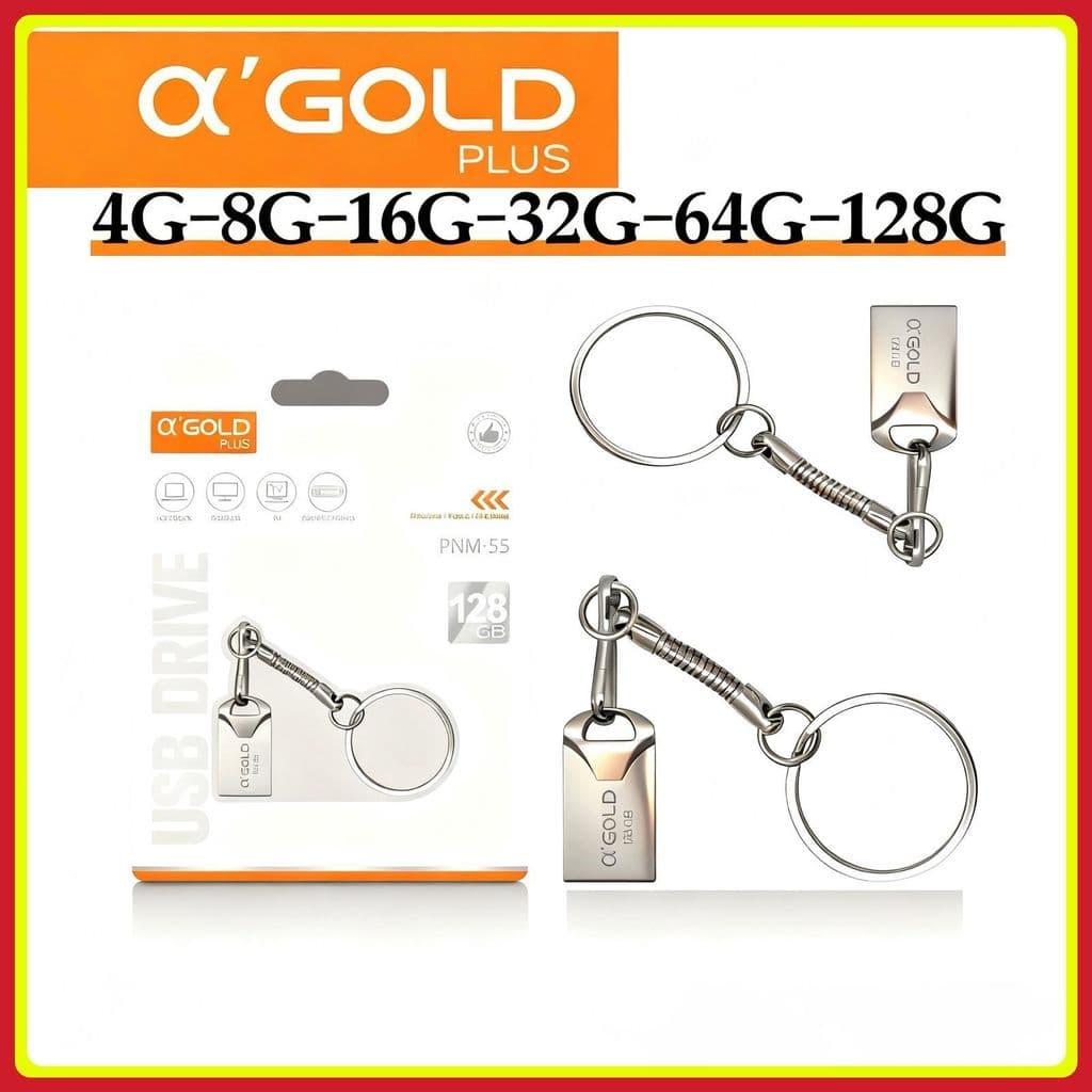 Mini Pendrive Chaveiro Metálico USB 2.0 4GB 8G 16G 32G 64G 128GB 🔑💾 original A’GOLD
