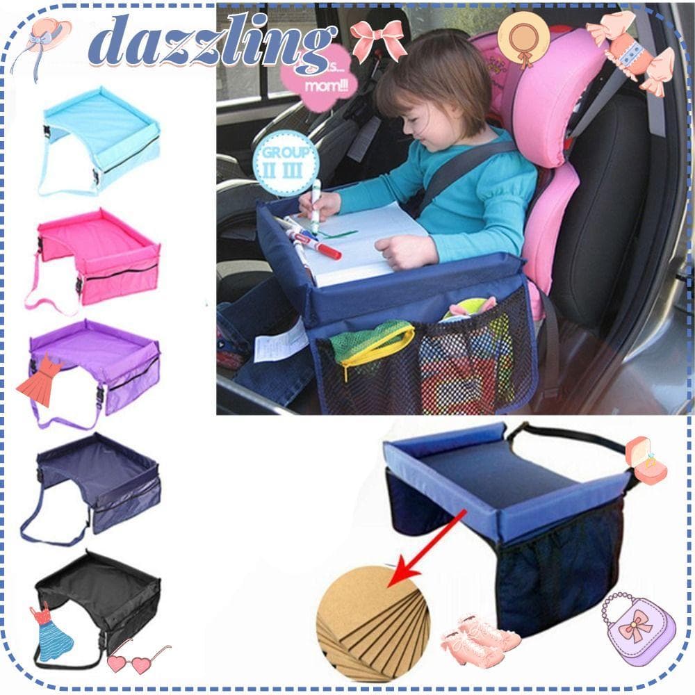 Bandeja De Assento De Carro De Bebê Deslumbrante , Conveniente , Mesa Para Crianças , Carrinho De Poliéster , Brinquedo 