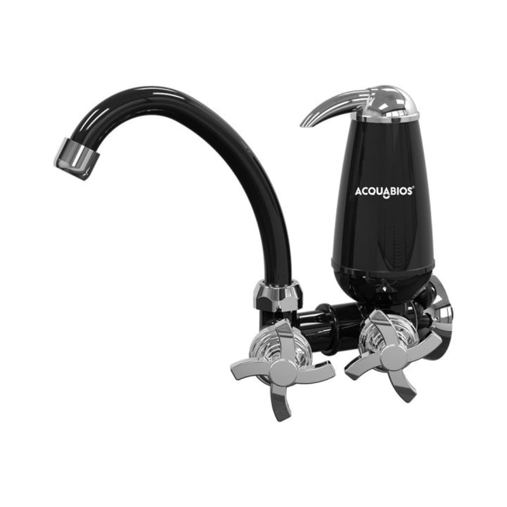 TORNEIRA COM FILTRO PRETA E05 BICA MÓVEL QUADRISETA