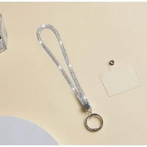 Cordão Strap Para Celular Brilho Strass Moda para maos