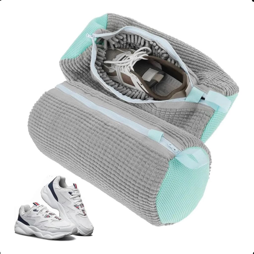 Saco de Lavagem para Tênis e Sapatos – Proteção em Máquina de Lavar 40x19,5cm | Zíper Reforçado e Material Durável