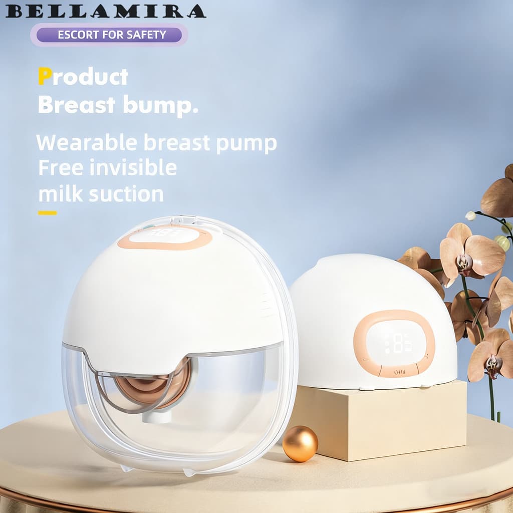 Bomba Tira Leite Portátil Automática Indolor Vestível  Com As Mãos Livres Carregamento USB Pode