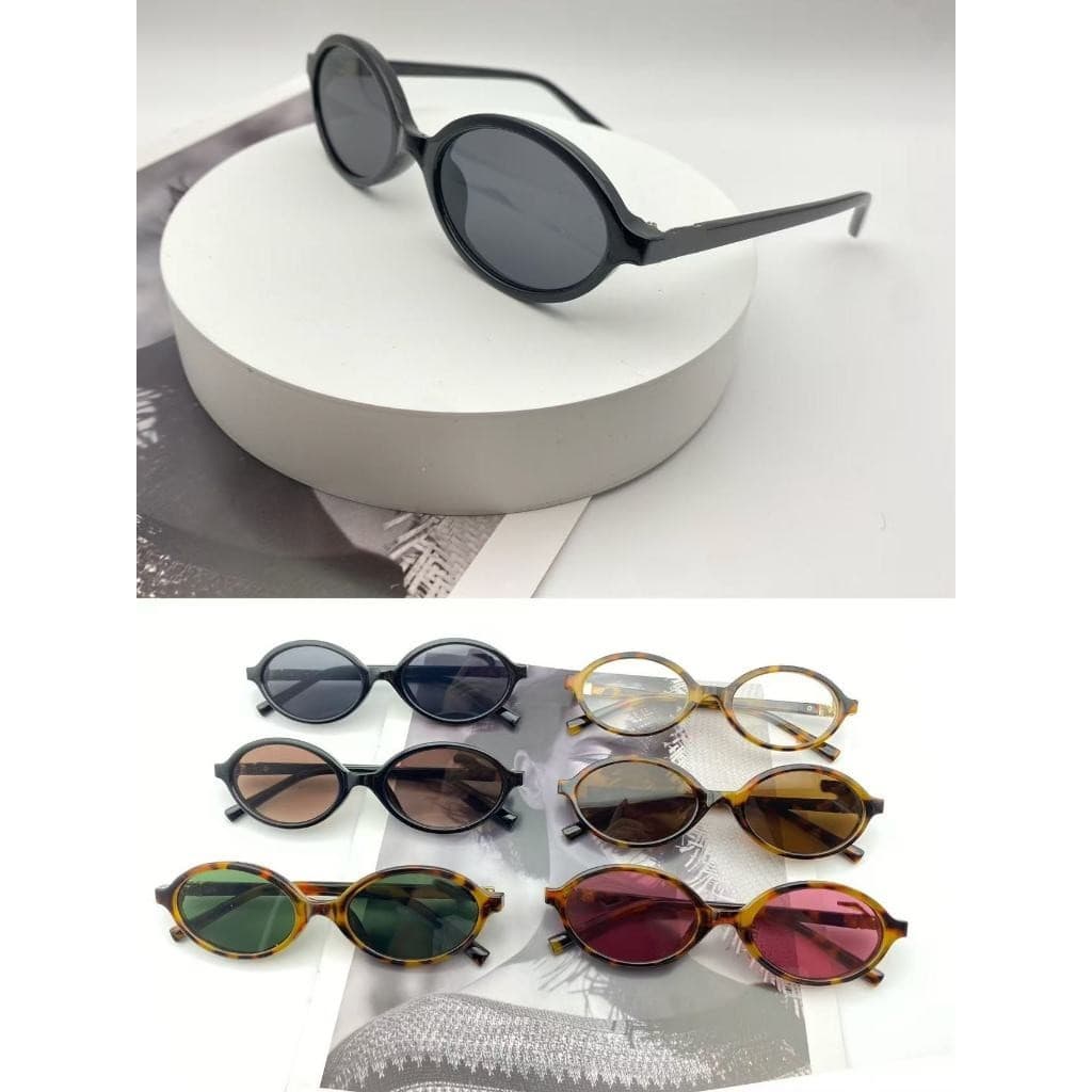 Óculos de sol femininos com armação oval pequena M1U