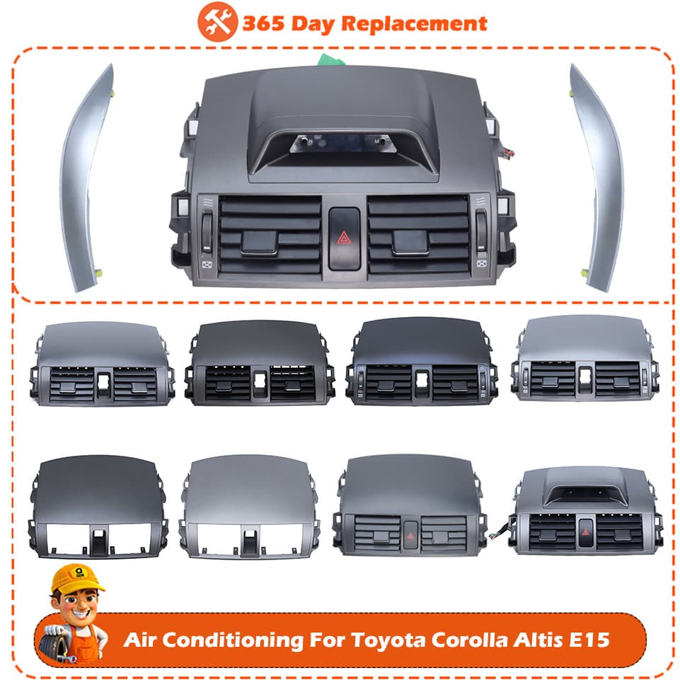 Painel De Saída De Ventilação De Ar AC Do Carro Para Toyota Corolla Altis 2007-2013 Grade Capa Substituição Condicionado