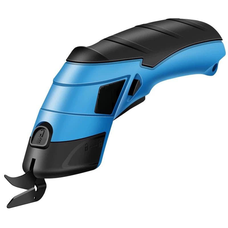 Tesoura para Tecido Elétrica Recarregável Bateria interna corta tecido couro papel plástico pano