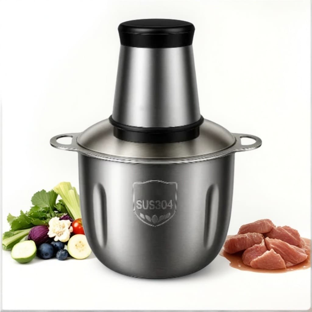Picador De Alimentos Moedor Elétrico Triturador Potente Carne Legumes Temperos Inox 110v  Pronta Entrega top