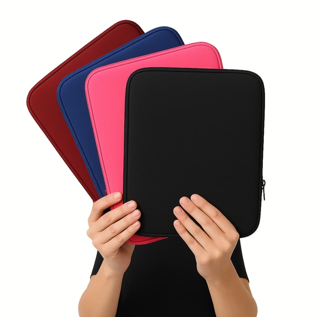 Capa Case de Notebook 13" 14" 15,6" 17" Neoprene Zíper de Metal Resistência a Respingos de Água 