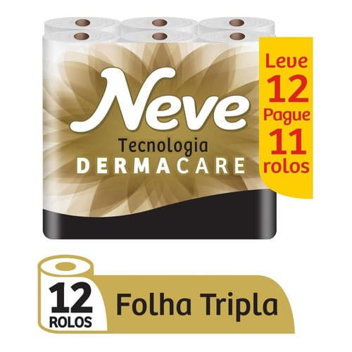 Papel Higiênico Folha Tripla Neve Supreme Leve 12 Pague 11