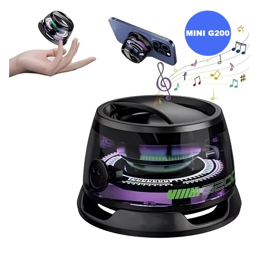 Caixa de som mini G200 magnética bluetooth  para celular  fio para áreas externas