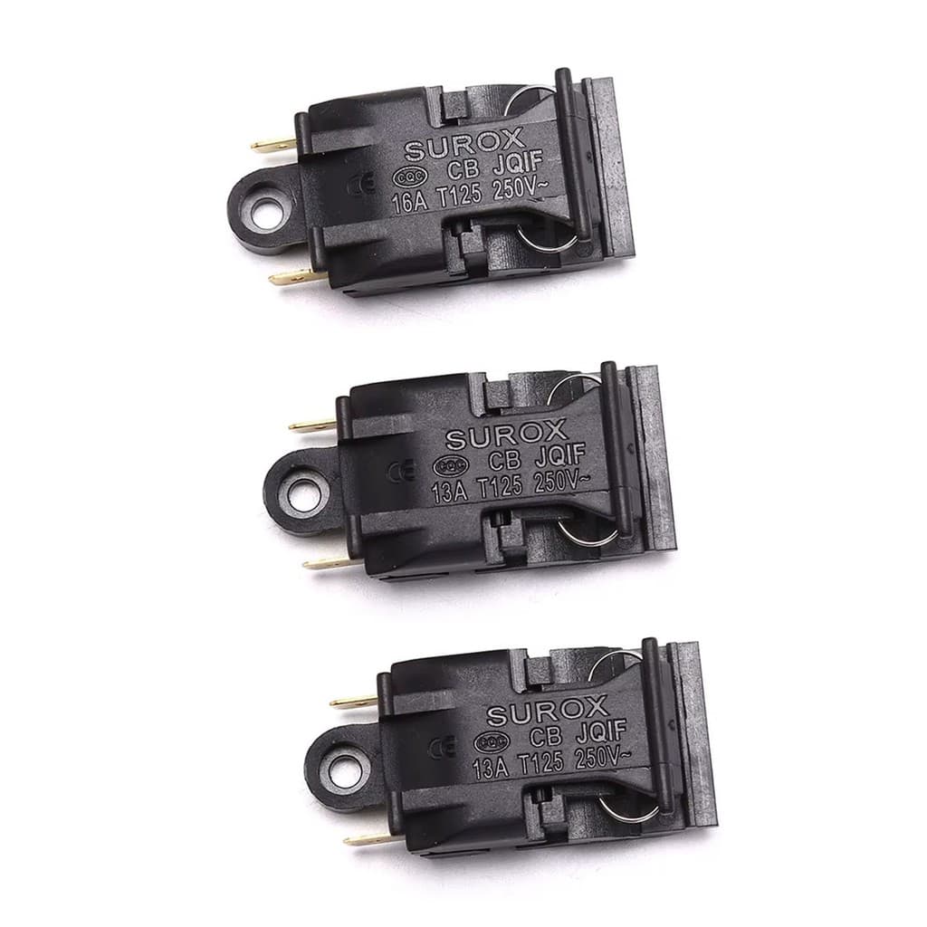 3 x Interruptor Botão Chaleira Jarra Elétrica 16a Universal