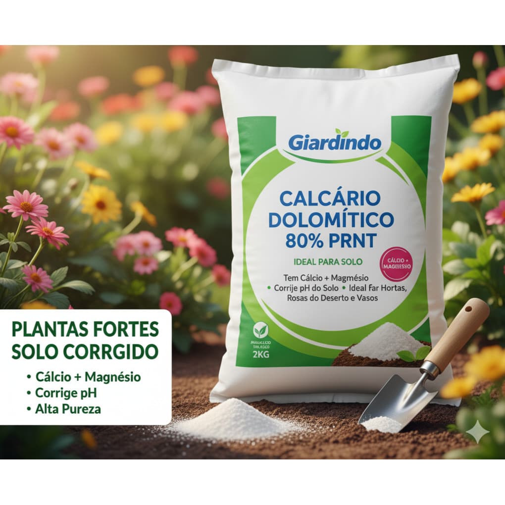 Calcário Natural para Jardinagem 1/2/5/10 Kg para todos os tipos de plantas flores hortaliças frutíferas