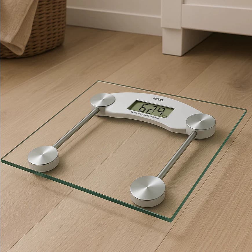 Balança Digital Eletrônica de Vidro 180kg Multiuso Banheiro Academia Consultório alta precisão