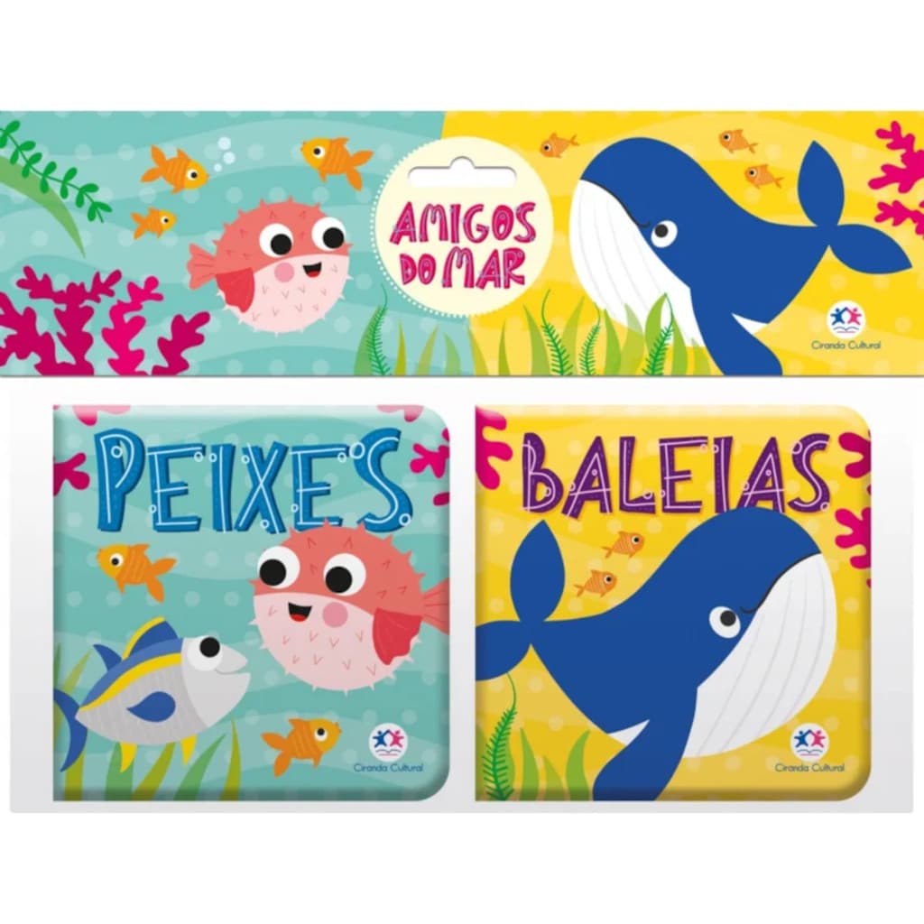 Amigos do Mar | Peixes e Baleias | Livro de Banho 