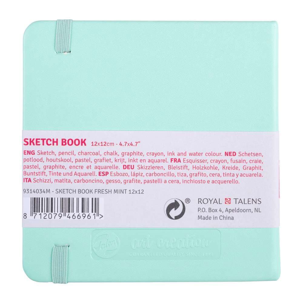 SKETCHBOOK TALENS FRESH MINT 12X12 80 FOLHAS