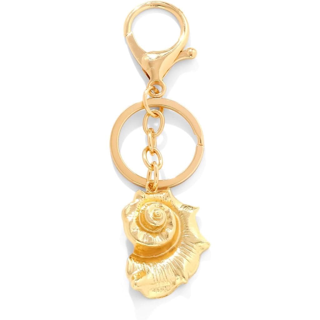 Kawaii Saco Encantos Bolsa Para Mulheres Ouro Praia Chaveiro Bonito Mini Concha Sol Verão Acessórios Presentes