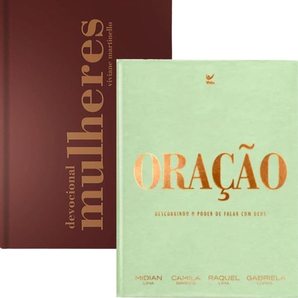 Kit 2 Livros | Devocional Mulheres Viviane Martinello + Oração Camila Barros Midian Lima