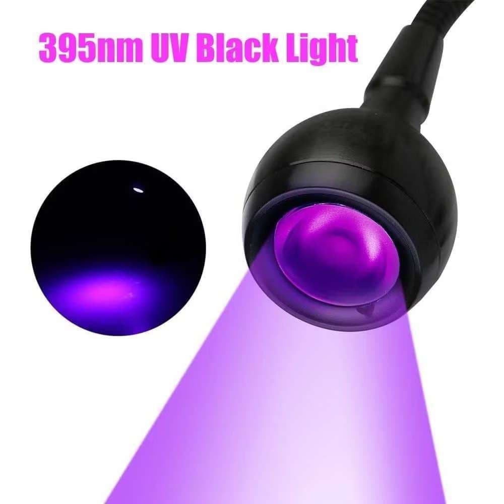 Luminária UV Ultravioleta De Mesa Com Garra Presilha Para Manicure Galaxy