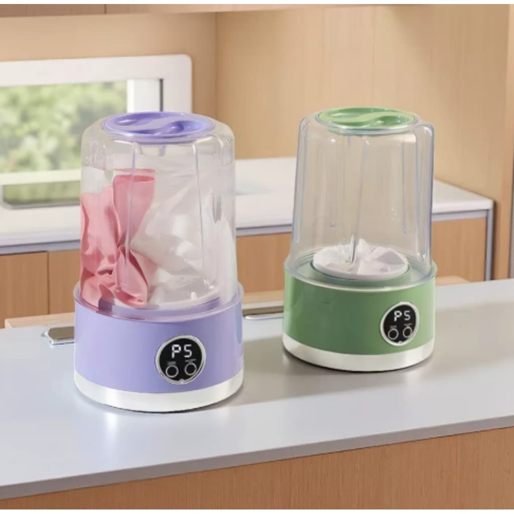 Máquina de Lavar Portátil Mini USB 1000ml – Para Meias, Calcinhas e Roupas Delicadas