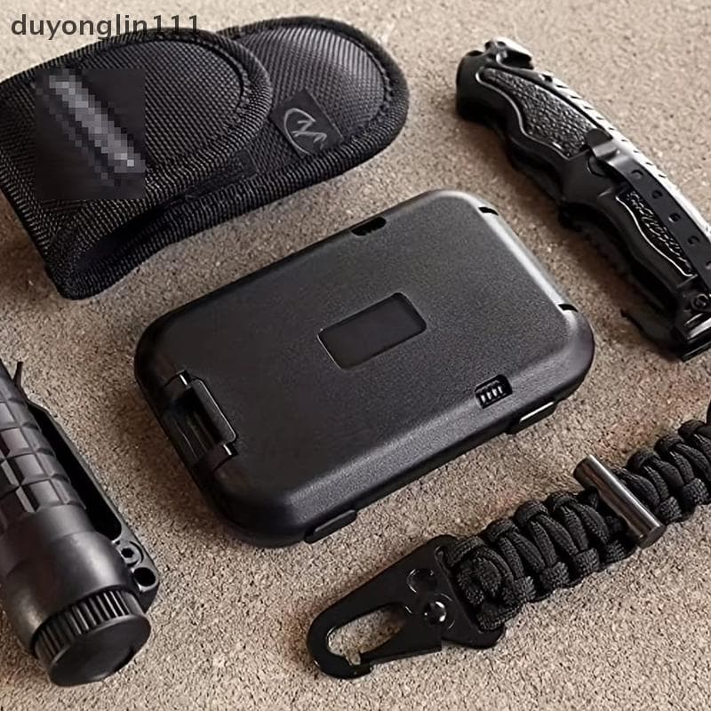 (duyonglin111) Carteira Fina Com Bloqueio De RFID Para Homens Removível De Metal Dinheiro Clipe Resistente Ao Esmagament