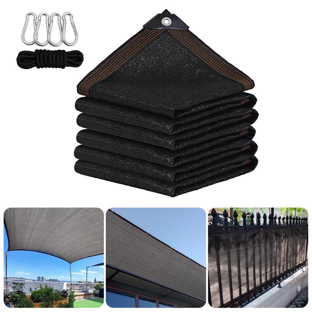 Rede de Sombreamento Anti-UV HDPE 90% - para Plantas de Estufa, Piscina, Carros e Casa, 4x3m/4×5m