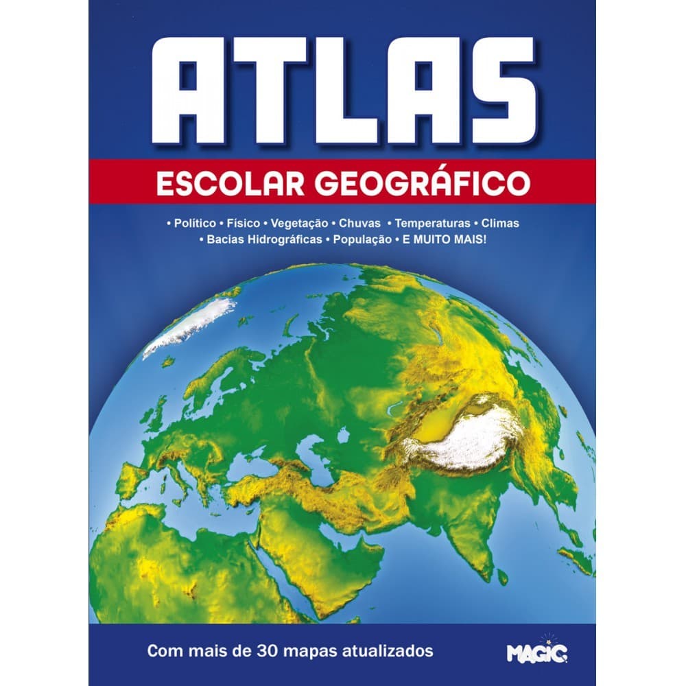 Livro Atlas Escolar Geográfico