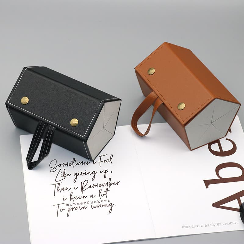 porta óculos estojo portátil organizador viagem necessaire dobrável divisórias