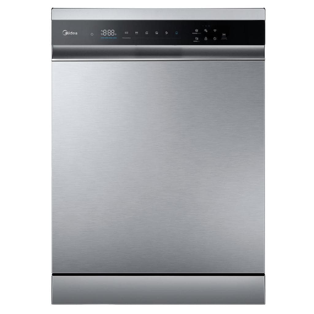 Lava Louças de Piso com 14 Serviços Midea SmartHome com 9 Programas de Lavagem Inox - MDWEF1433GSS1