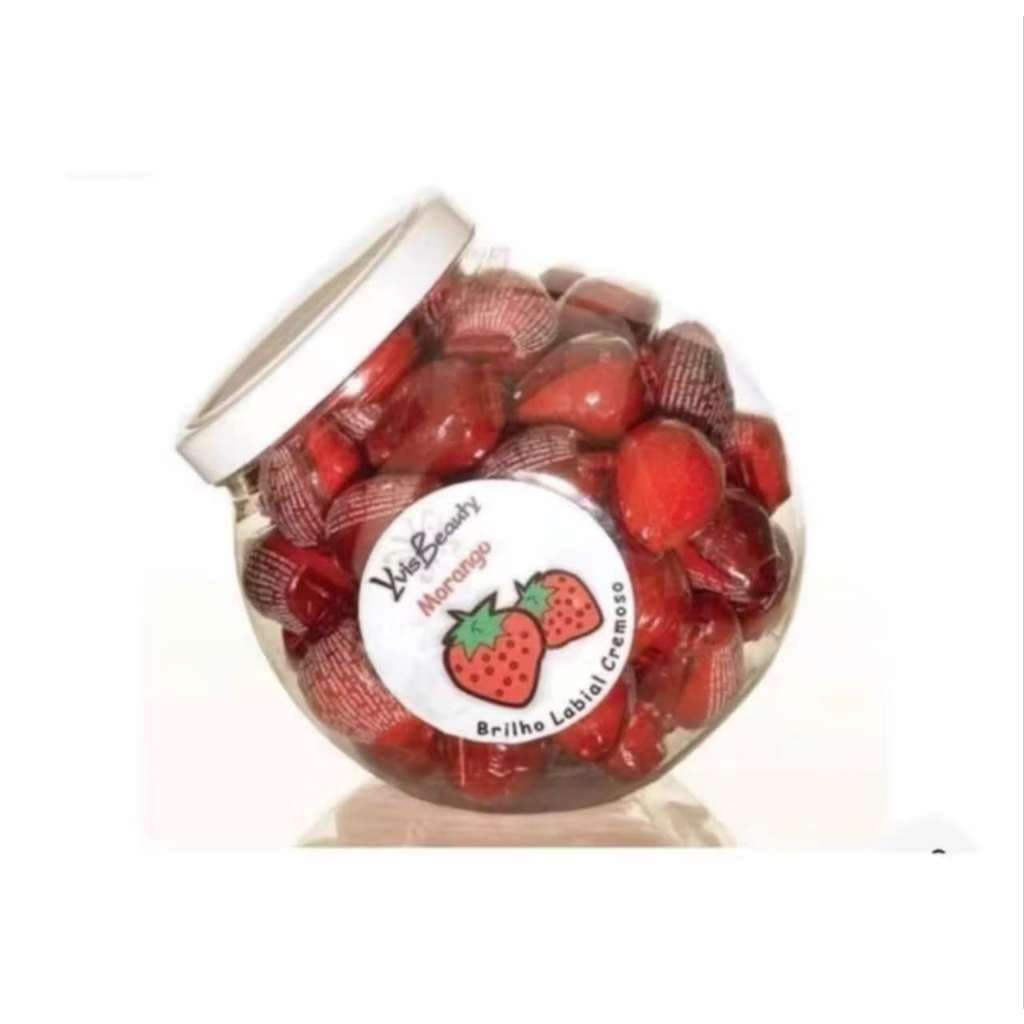 Kit C 10/20/30/50 Brilho Labial Infantil Morango . Cor Moranguinho