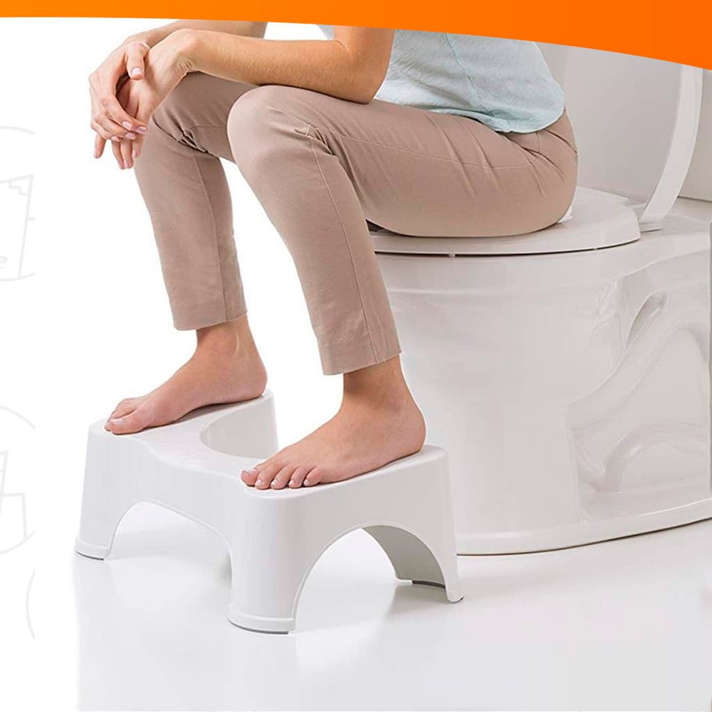 Banquinho Auxiliar Suporte Cócoras Apoio De Pé Vaso Sanitário