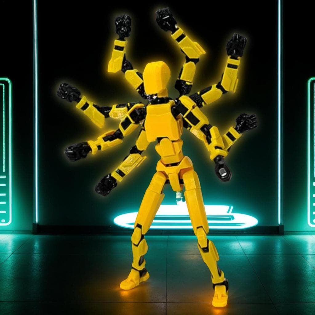 Figura De Ação T13 , Boneca Articulada De Seis Braços Lucky 13 Multiarticulada De 6a Geração xurit3br