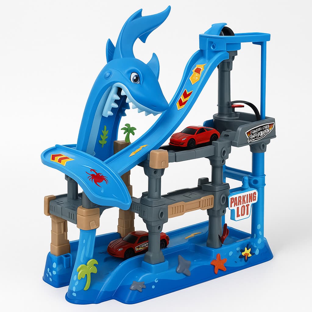Pista Para Carrinhos Hot Wheels De Tubarão com Carro