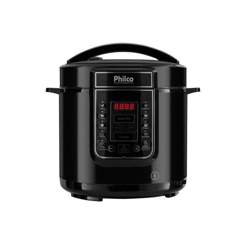 Panela De Pressão Digital Philco PPP01P Inox 13 Programas 6L 110V