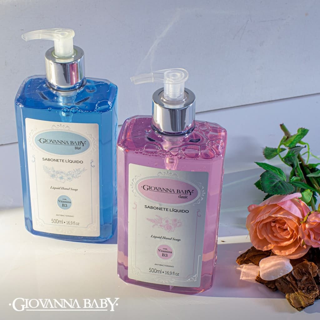 Sabonete Líquido Giovanna Baby Antibacteriano 500ml (Escolha o Tipo)