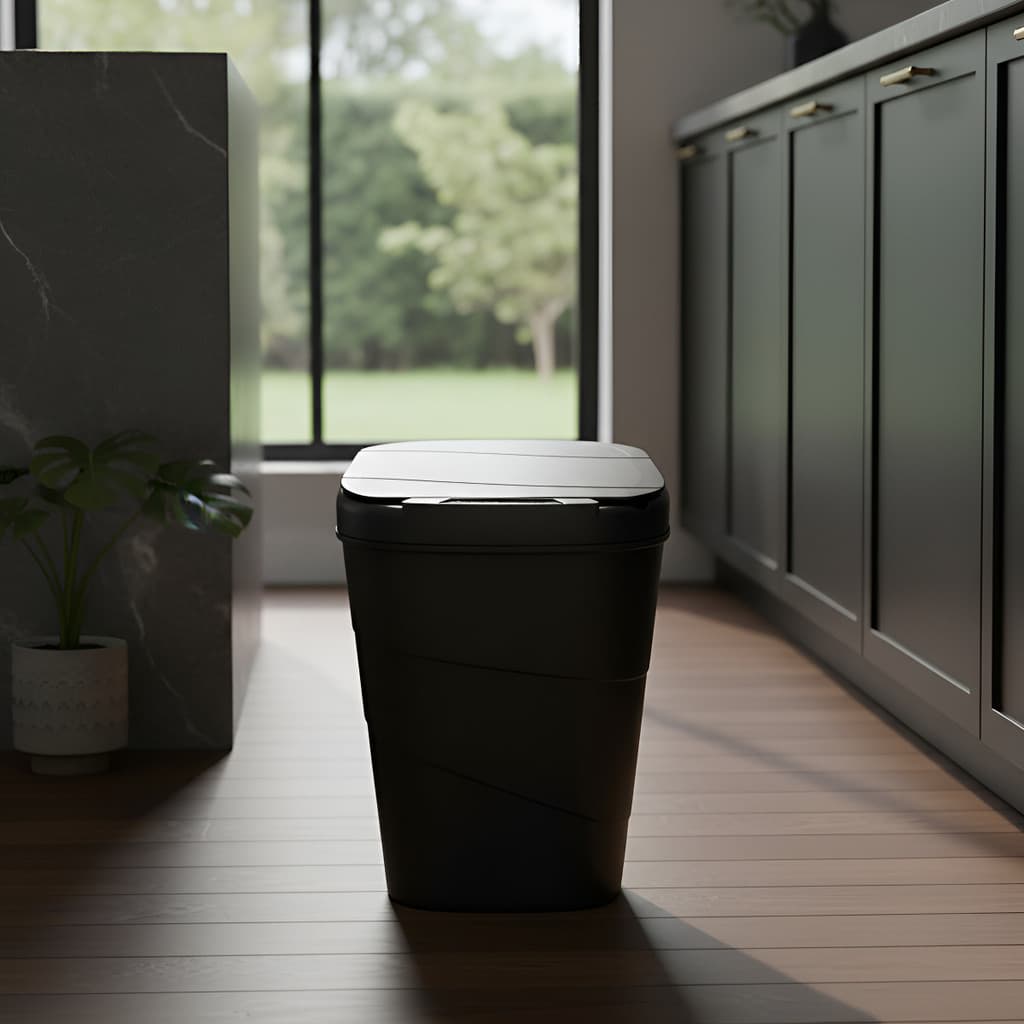 Lixeira Sensor Automática Inteligente de Banheiro Cozinha Escritório Capacidade 17 Litros