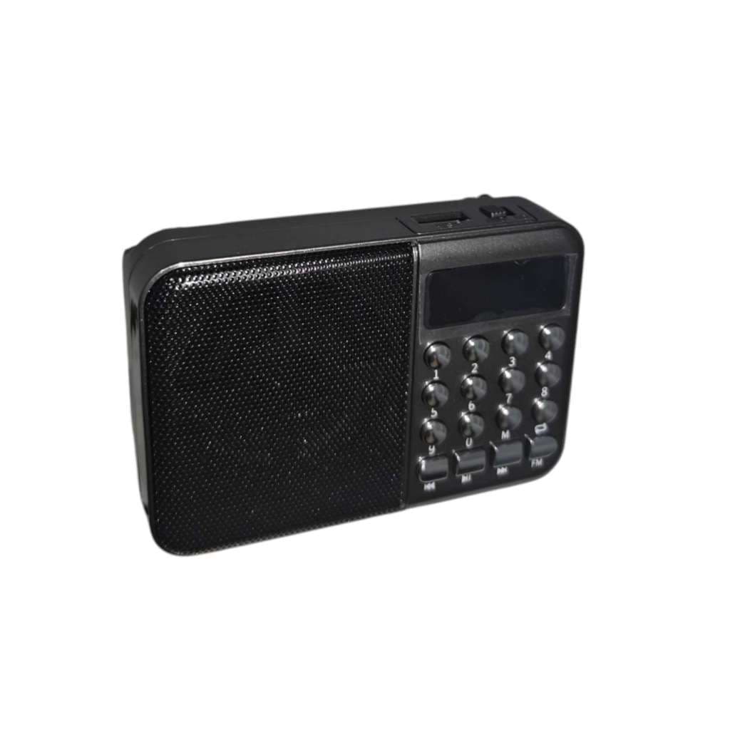 Rádio Retrô Fm Recarregável Bluetooth ÁTOMO Colorido Entrada De Cartão E De Fone De Ouvido MO-C3L..