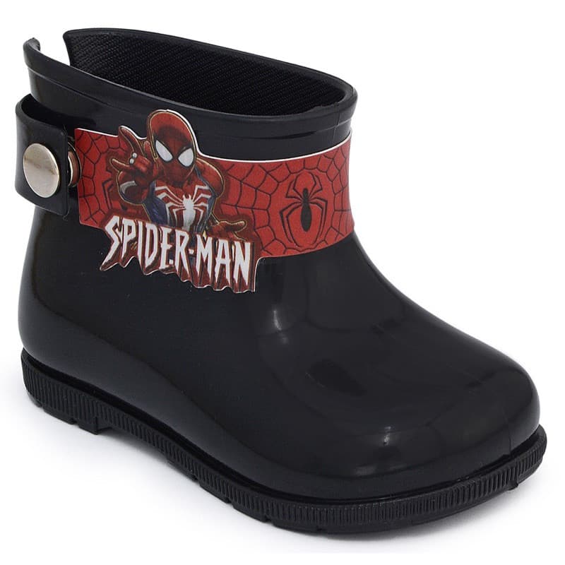 Bota Galocha Infantil Menino Cano Curto Impermeável Chuva Hérois