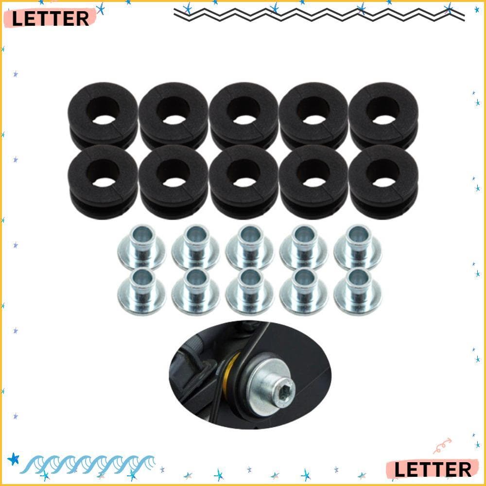 Carta 10 Peças/20 Kits De Junta , Ilhós De Borracha M6 Para Motocicleta , Conjunto De Sortimento De Parafusos De Motor