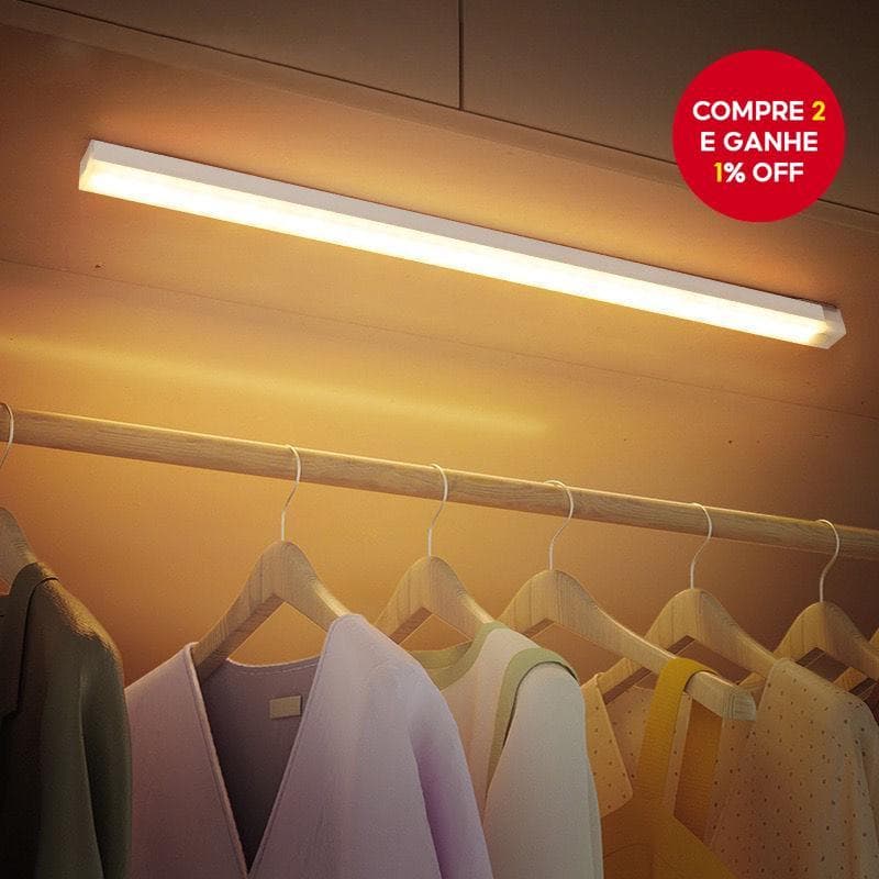 Sob A Luz Do Gabinete LED Sem Fio Com Faixa Magnética Sensor De Movimento