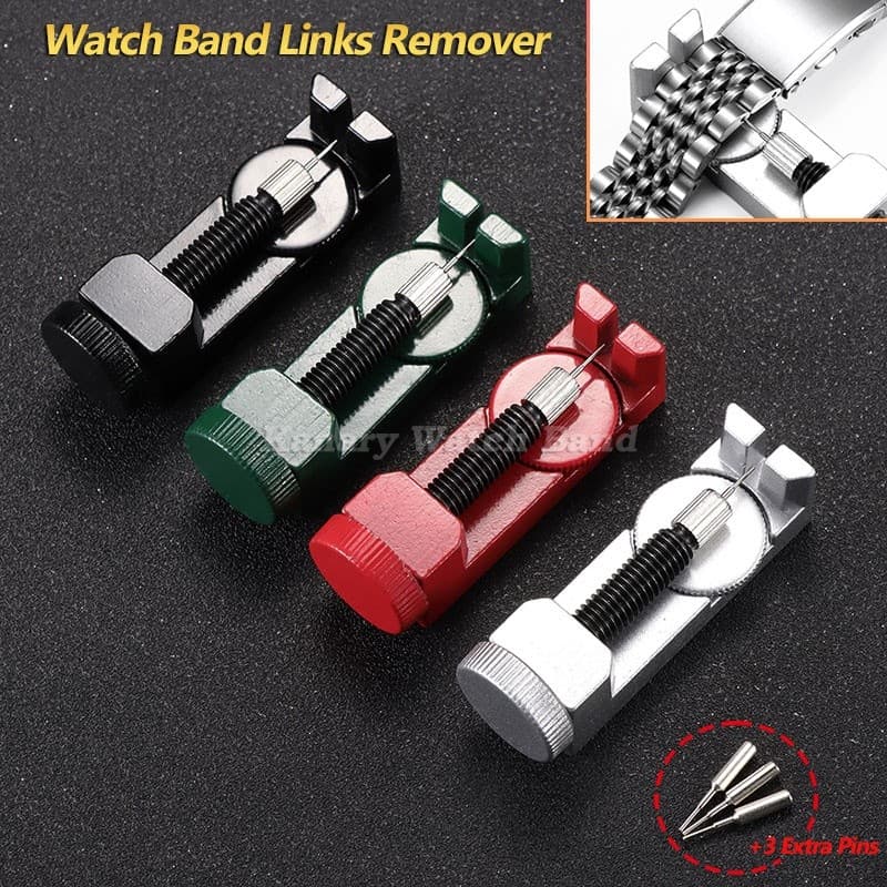 Removedor De Pino De Ligação De Pulseira De Relógio Kit De Ferramentas De Reparo Para Relojoeiros Ajustador Aço Inoxidáv